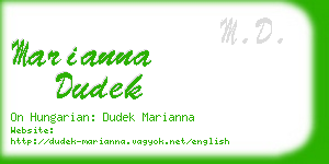 marianna dudek business card